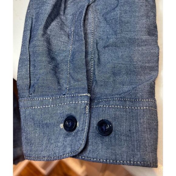 Patagonia Men's Long-Sleeved Bluffside Shirt Blue Button Down Size Large - Picture 10 of 14